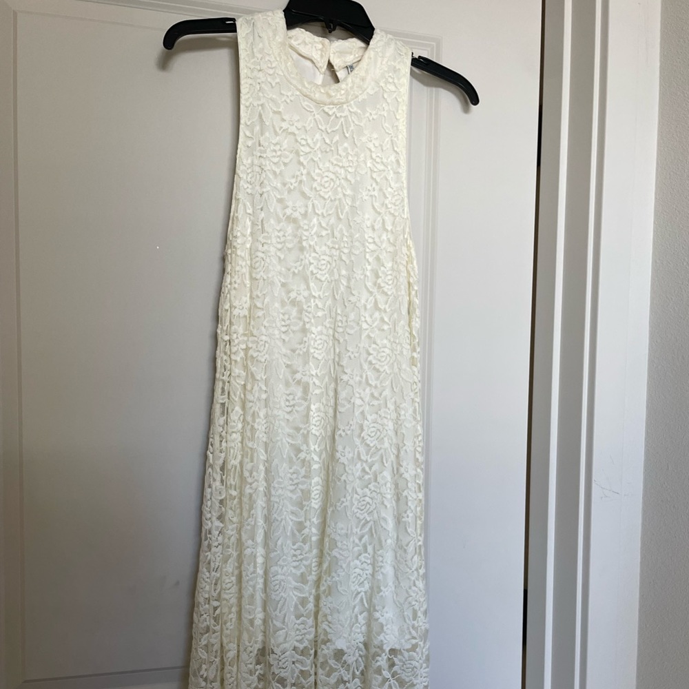Wallflower cream lace dress. size large